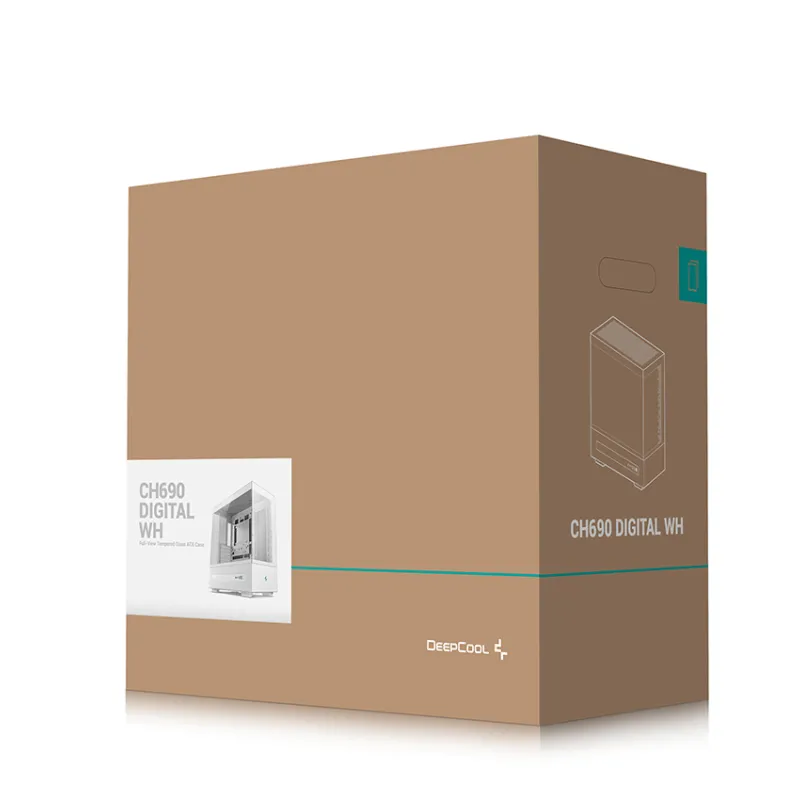 Deepcool CH690 DIGITAL WH Mid-Tower ATX Gaming Casing