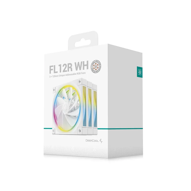 Deepcool FL12R WH 3 IN 1 ARGB (3xFAN) White Casing Cooling Fan
