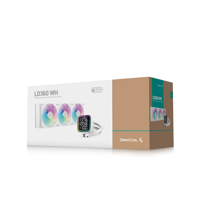 DeepCool LD360 WH 360mm ARGB Liquid CPU Cooler With Display