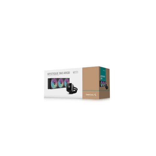 DeepCool MYSTIQUE 360 ARGB 360mm Liquid CPU Cooler with LCD Screen