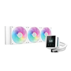 DeepCool MYSTIQUE 360 WH ARGB 360mm Liquid CPU Cooler with LCD Screen