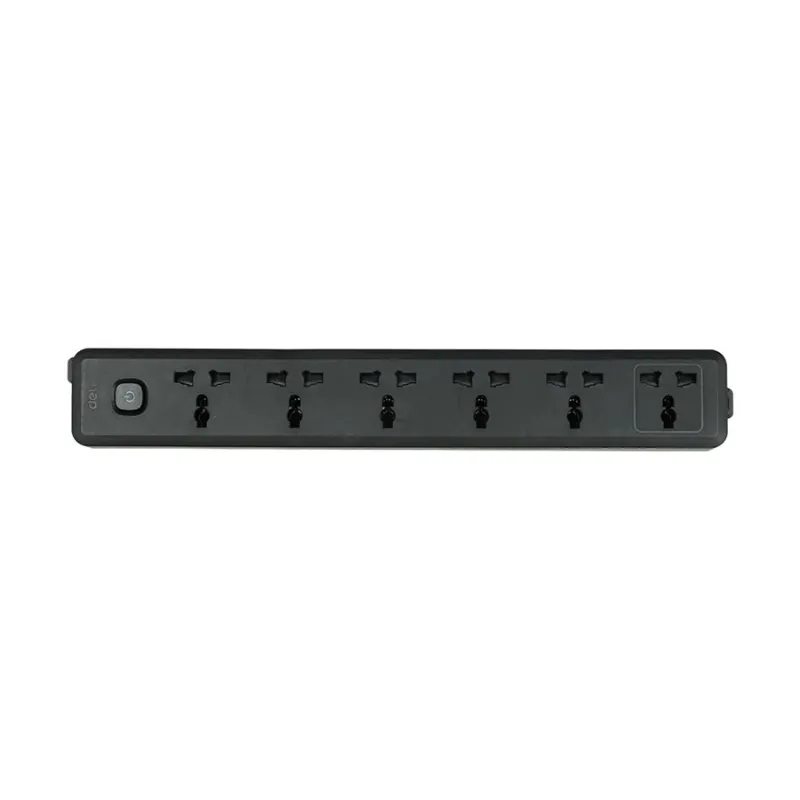 Deli CT705 2 Pin 6 Port 3 Meter Power Strip