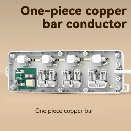 Deli CT711 4 Port 2 Meter Power Strip