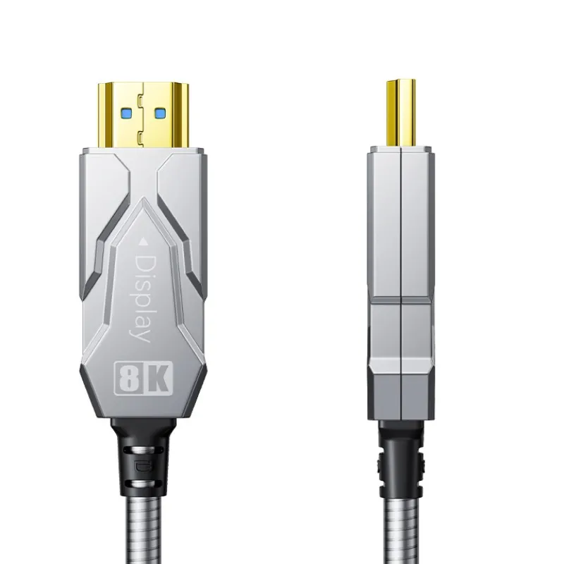 Dtech DT-HF8001K 1 Meter 8K HDMI Armor Fiber Optic Cable