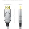 Dtech DT-HF8001K 1 Meter 8K HDMI Armor Fiber Optic Cable