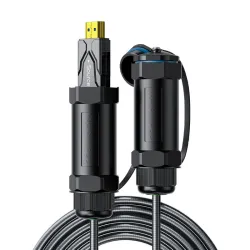 Dtech DT-HF8020KF 20 Meter 8K HDMI Armor Fiber Optic Cable With Waterproof Shell