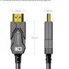 Dtech DT-HF8020KF 20 Meter 8K HDMI Armor Fiber Optic Cable With Waterproof Shell