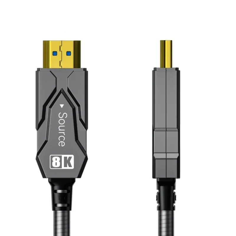 Dtech DT-HF8020KF 20 Meter 8K HDMI Armor Fiber Optic Cable With Waterproof Shell