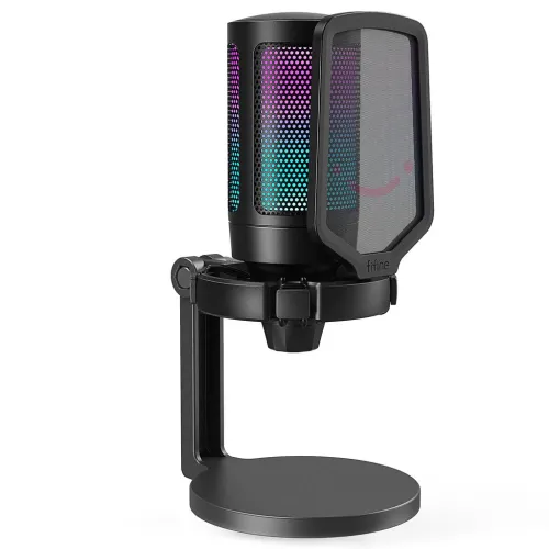 FIFINE AmpliGame A6T RGB USB Condenser Microphone With Boom Arm