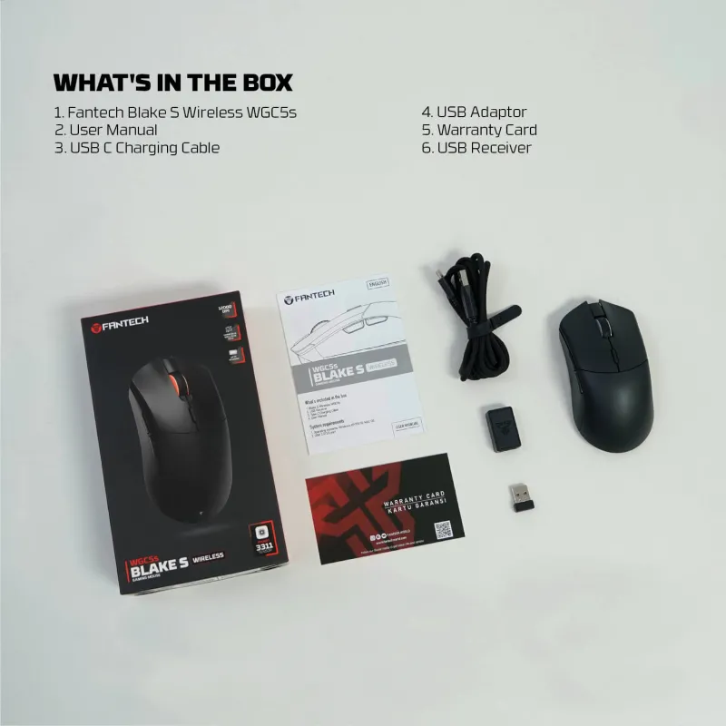 Fantech Blake S WGC5S Wireless Gaming Mouse