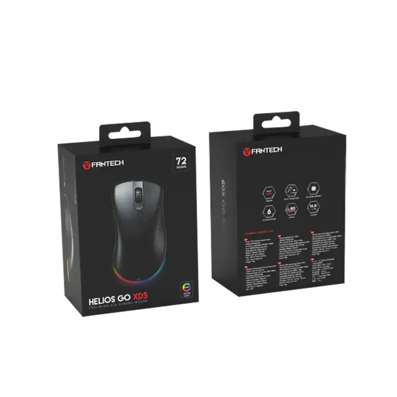 Fantech Helios Go XD5 USB Type-C Wireless RGB Gaming Mouse
