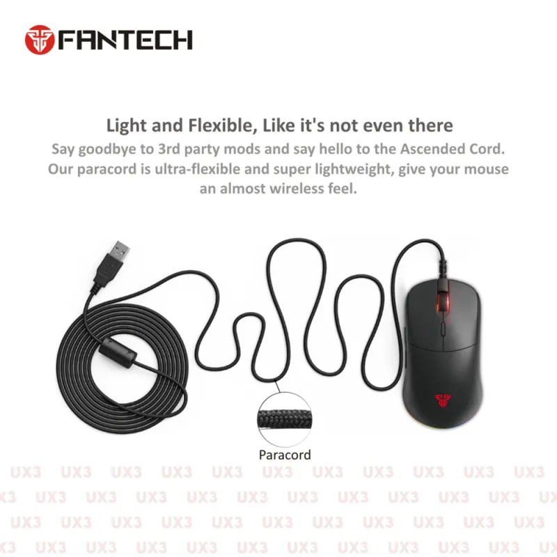 Fantech Helios UX3 Macro RGB Gaming Mouse