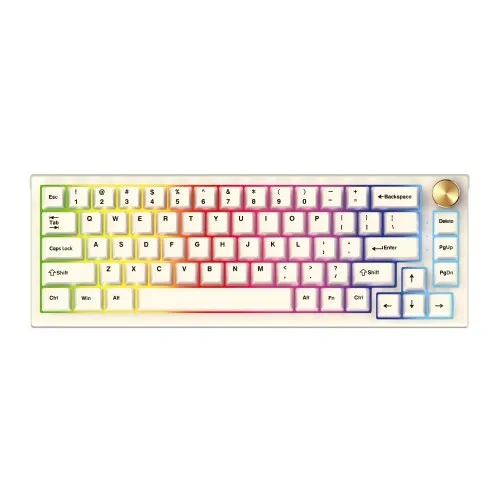 Fantech MAXFIT67 MK858 Space Edition RGB Kailh Box White Switch Mechanical Hotswap Keyboard