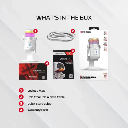 Fantech MCX03 Leviosa Max RGB Condenser Microphone