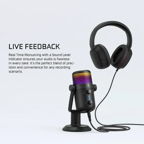 Fantech MCX03 Leviosa Max RGB Condenser Microphone