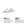 Fantech PHANTOM II VX6 Ergonomic Macro RGB Gaming Mouse White