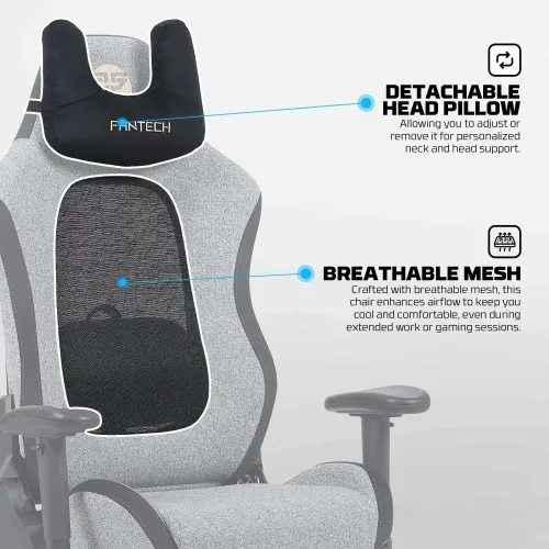 Fantech GC195 Gray Ergonomic Gaming Chair
