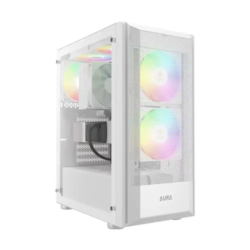 Gamdias AURA GC6 WH ARGB ATX Mid-Tower Gaming Casing