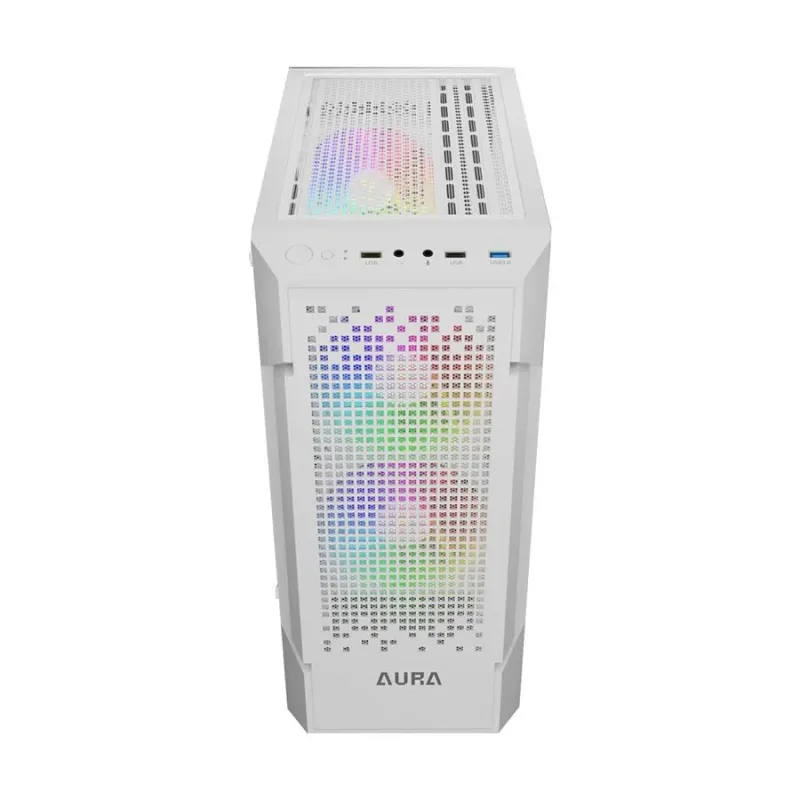 Gamdias AURA GC7 WH RGB ATX Mid-Tower Gaming Casing With PSU