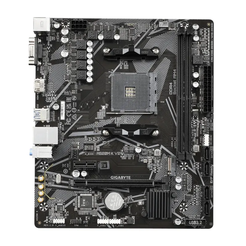 GIGABYTE A520M K V2 AM4 Micro ATX Motherboard