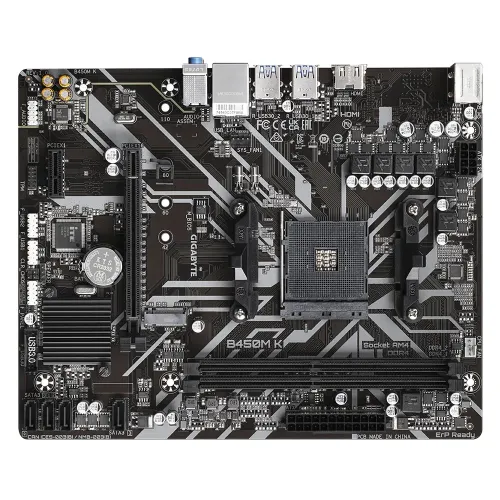 GIGABYTE B450M K AMD AM4 Micro ATX Motherboard