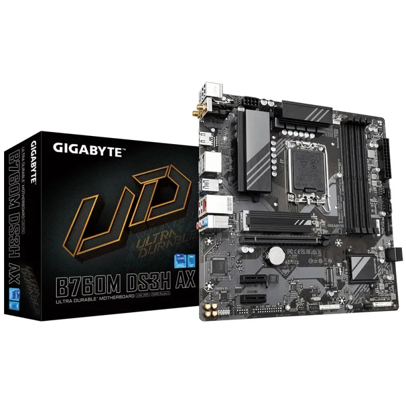 GIGABYTE B760M DS3H AX mATX Motherboard