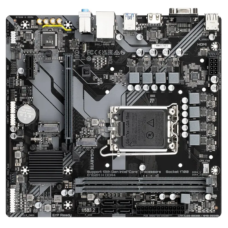 GIGABYTE B760M H DDR4 mATX Motherboard