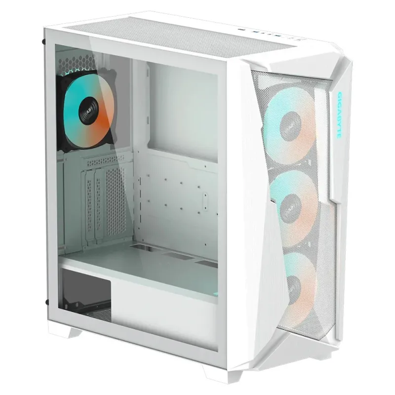 GIGABYTE C301 GLASS WHITE Mid Tower E-ATX Gaming Case