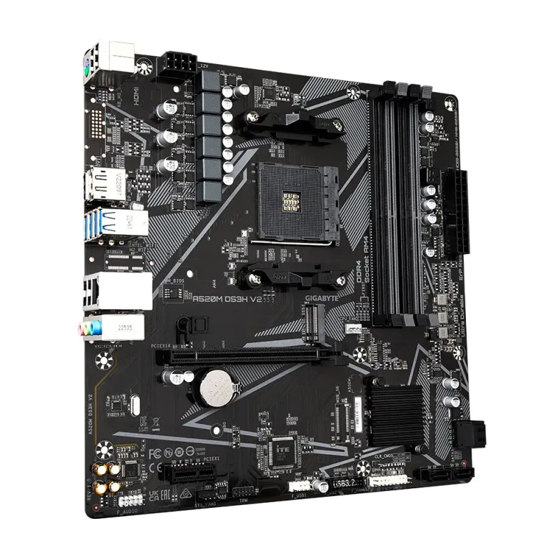 Gigabyte A520M DS3H V2 Micro-ATX DDR4 AMD AM4 Motherboard