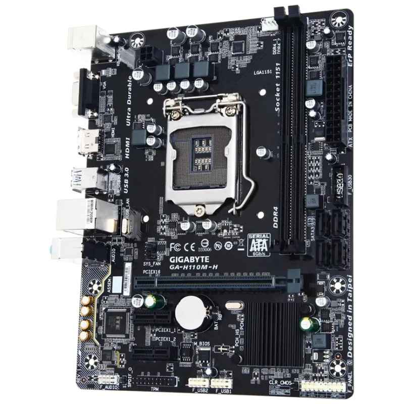 Gigabyte GA-H110M-H Micro ATX Motherboard