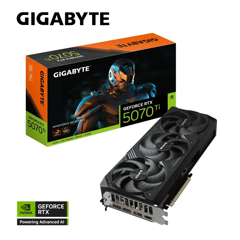 Gigabyte GeForce RTX 5070 Ti WINDFORCE OC SFF 16G GDDR7 Graphics Card