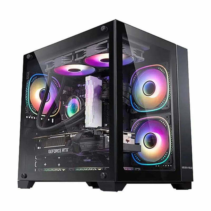 Golden Field Seaview M360 Black Mini Tower Micro-ATX Gaming Case