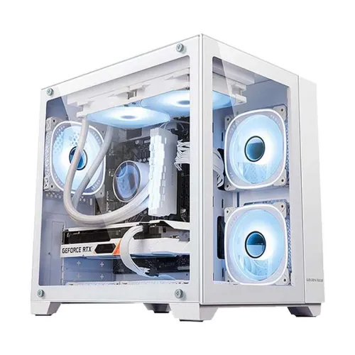Golden Field Seaview M360 White Mini Tower Micro-ATX Gaming Case