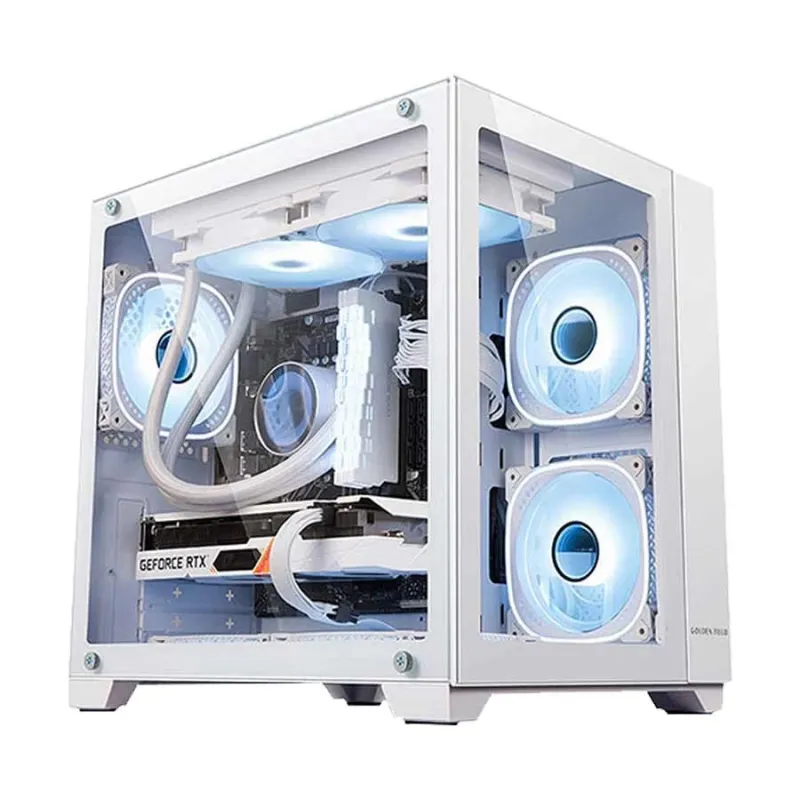 Golden Field Seaview M360 White Mini Tower Micro-ATX Gaming Case