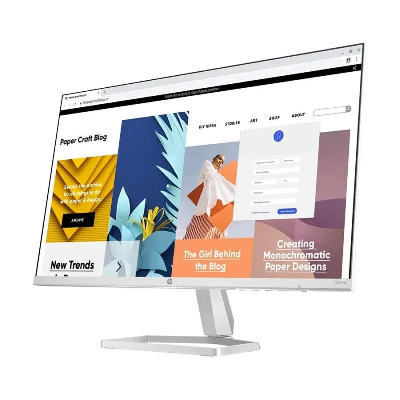 HP Series 5 524sw 23.8" 100Hz FHD IPS Monitor White