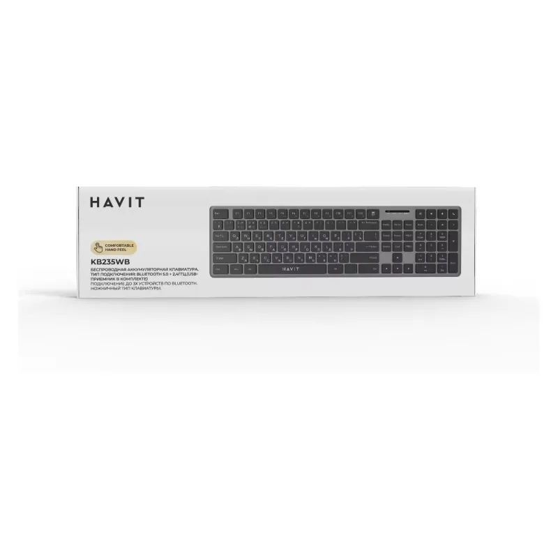 Havit KB235WB Wireless & Bluetooth Dual-Mode Keyboard