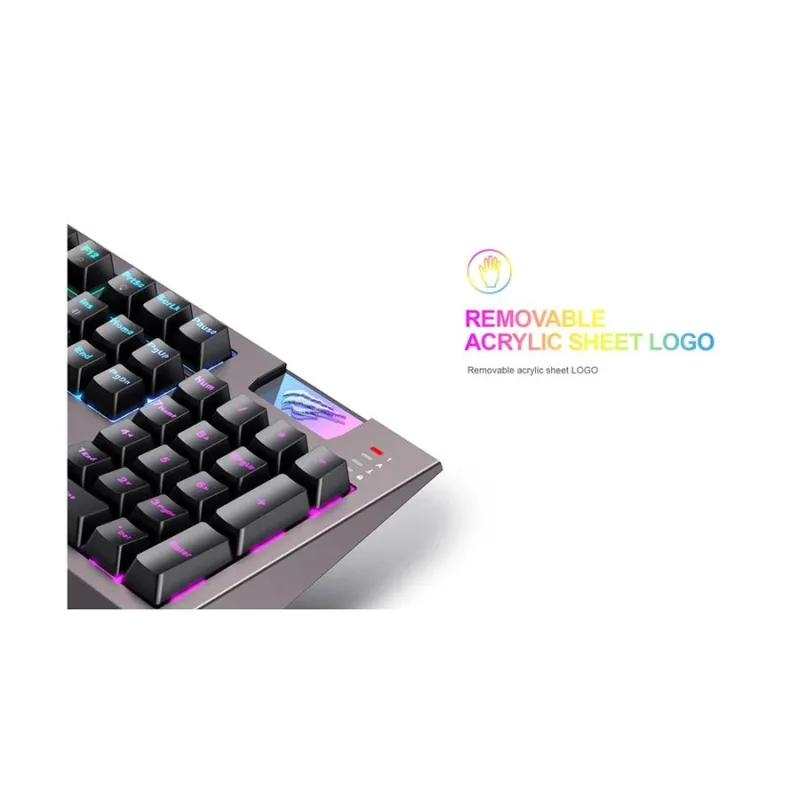 Havit KB872L RGB Backlit Multi-Function Blue Switch Mechanical Gaming Keyboard