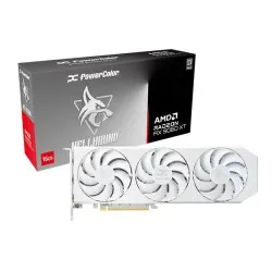 PowerColor Hellhound AMD Radeon RX 9060 XT OC 16GB GDDR6 Graphics Card White
