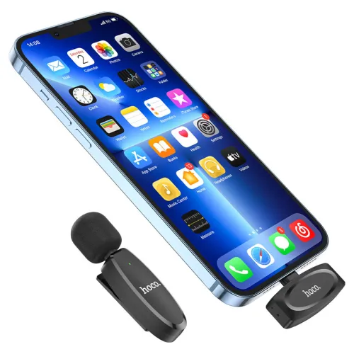 Hoco L15 Lightning Lavalier Wireless Microphone For iPhone