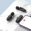 Hoco L15 Type C & Lightning Dual Mic Lavalier Wireless Microphone Black