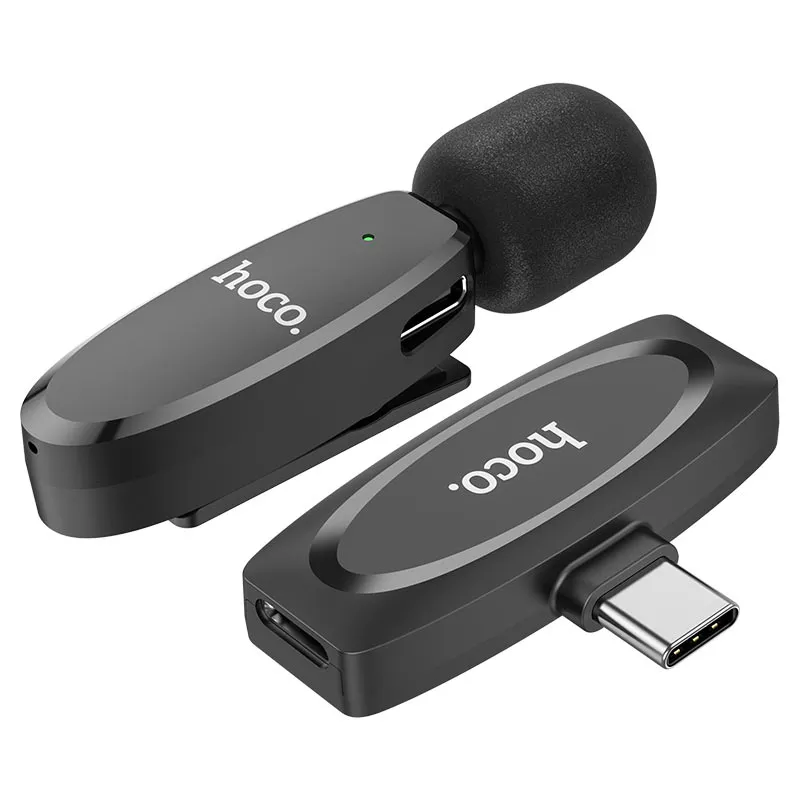 Hoco L15 Type-C Crystal Lavalier Wireless Digital Microphone