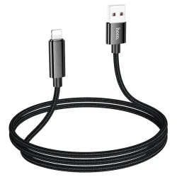 Hoco U125 Benefit USB-A to Lightning 27W Data Cable With Display