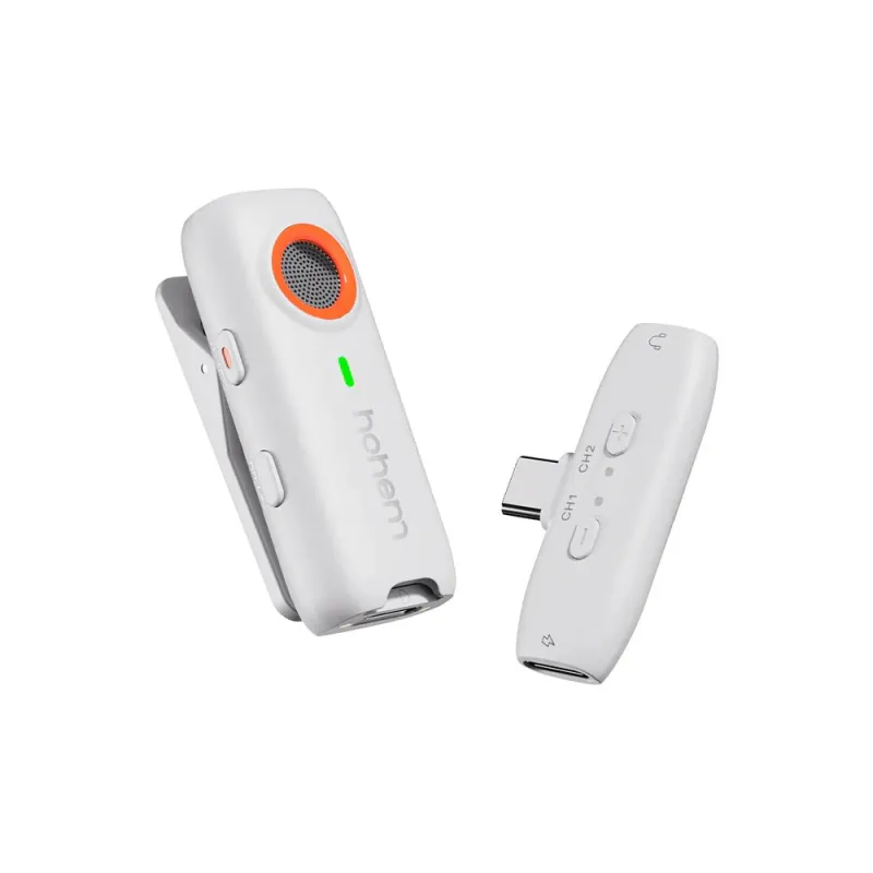 Hohem Mic-01 (2TX+1RX+Charging Case) Wireless Microphone