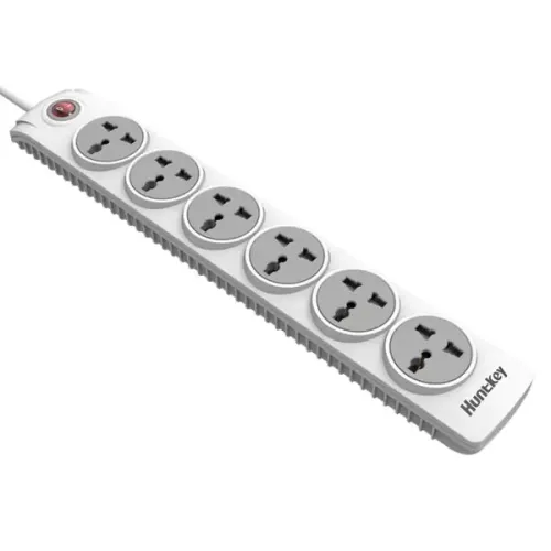 Huntkey SZN601 6 Port 3 Pin Power Strip with Surge Protection