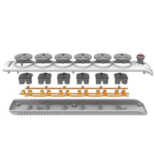 Huntkey SZN601 6 Port 3 Pin Power Strip with Surge Protection