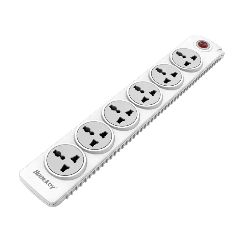 Huntkey SZN601 6 Port 3 Pin Power Strip with Surge Protection