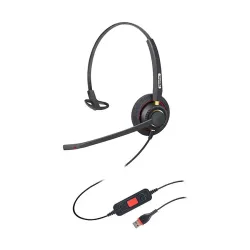 Inbertec UB805M AI Noise Cancelling Professional USB Wired Headphone
