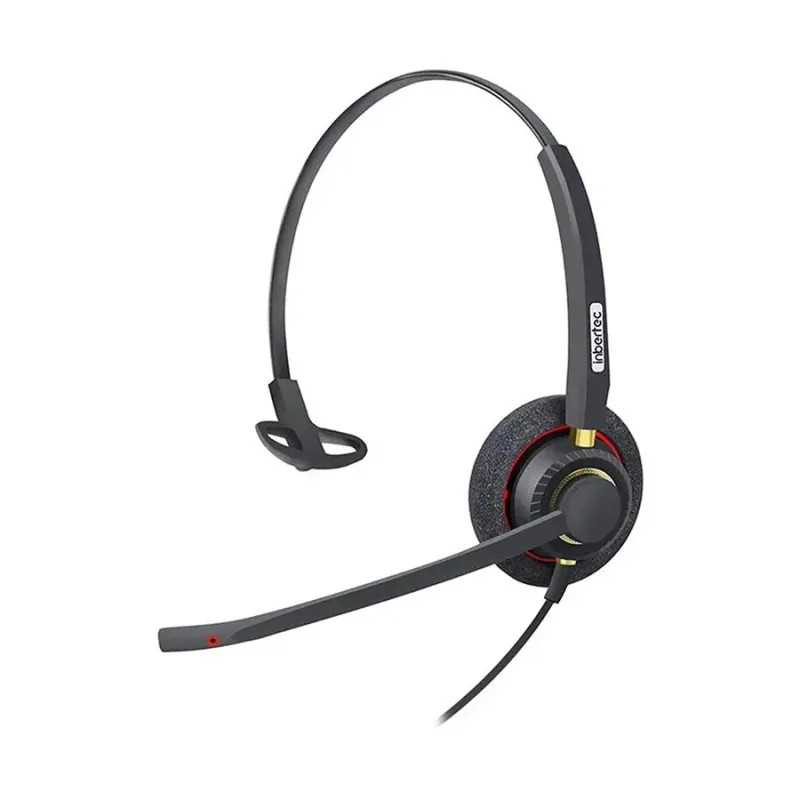 Inbertec UB805M AI Noise Cancelling Professional USB Wired Headphone