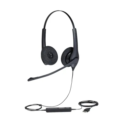 JABRA BIZ 1500 Duo (Dual Ear) USB Headphone Black