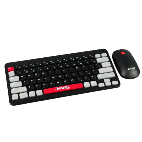 JEDEL WS681 Mini Stylish Wireless Gaming Keyboard Mouse Combo